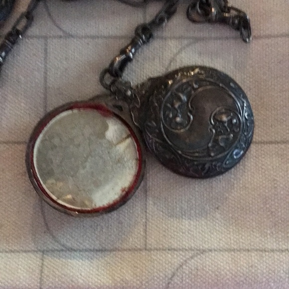 CHATELAINE Antique 1800’s Silver Brooch~hallmarks stamped~European in origin - Picture 12 of 16